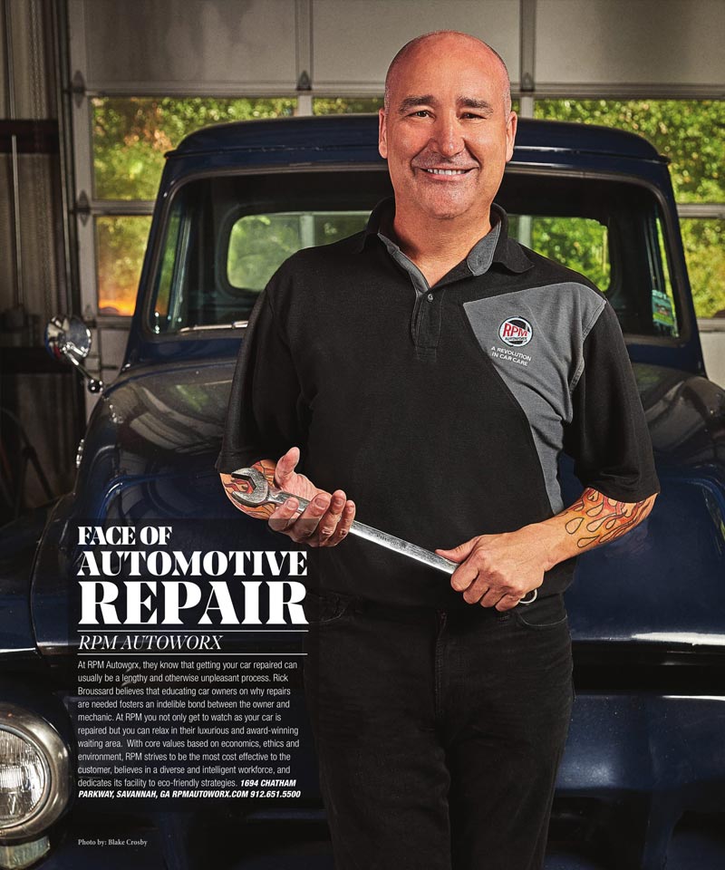 Voted 'Face of Auto Repair' in South Magazine, 2016 | RPM Autoworx